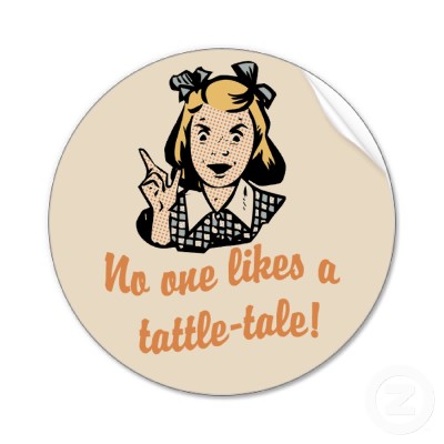 Why I want my kids to be “tattle-tales”.